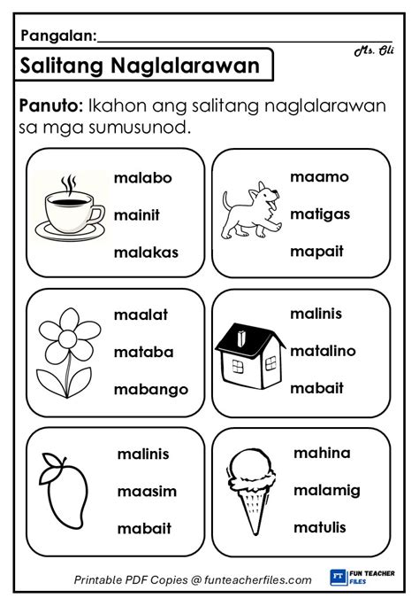 Salitang Naglalarawan 1 .